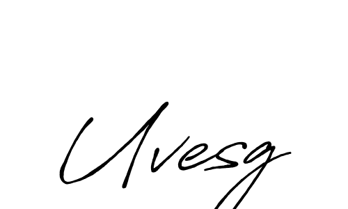 Uvesg stylish signature style. Best Handwritten Sign (Antro_Vectra_Bolder) for my name. Handwritten Signature Collection Ideas for my name Uvesg. Uvesg signature style 7 images and pictures png