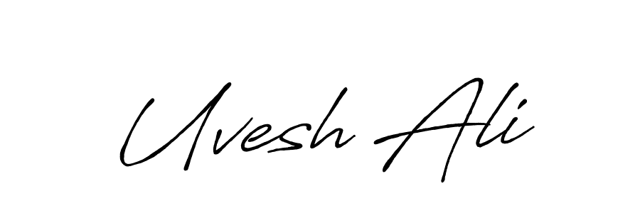 Here are the top 10 professional signature styles for the name Uvesh Ali. These are the best autograph styles you can use for your name. Uvesh Ali signature style 7 images and pictures png