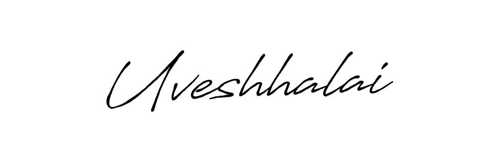 Create a beautiful signature design for name Uveshhalai. With this signature (Antro_Vectra_Bolder) fonts, you can make a handwritten signature for free. Uveshhalai signature style 7 images and pictures png