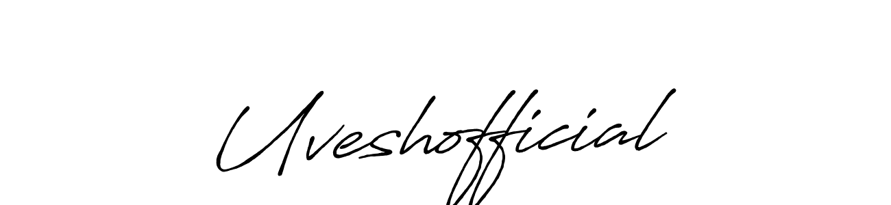 Also You can easily find your signature by using the search form. We will create Uveshofficial name handwritten signature images for you free of cost using Antro_Vectra_Bolder sign style. Uveshofficial signature style 7 images and pictures png