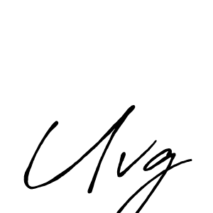 Also we have Uvg name is the best signature style. Create professional handwritten signature collection using Antro_Vectra_Bolder autograph style. Uvg signature style 7 images and pictures png