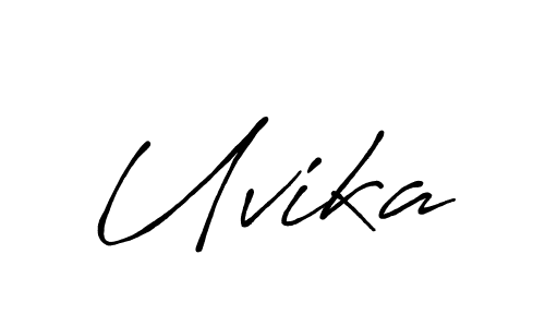 It looks lik you need a new signature style for name Uvika. Design unique handwritten (Antro_Vectra_Bolder) signature with our free signature maker in just a few clicks. Uvika signature style 7 images and pictures png