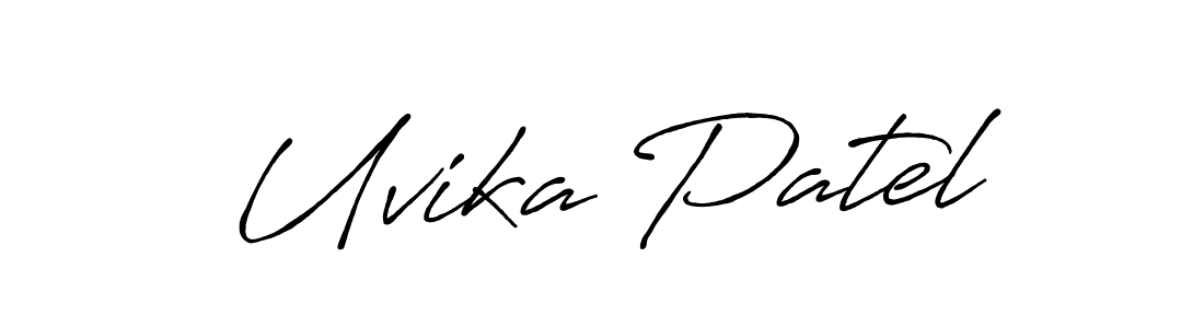 This is the best signature style for the Uvika Patel name. Also you like these signature font (Antro_Vectra_Bolder). Mix name signature. Uvika Patel signature style 7 images and pictures png