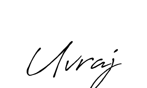 Also we have Uvraj name is the best signature style. Create professional handwritten signature collection using Antro_Vectra_Bolder autograph style. Uvraj signature style 7 images and pictures png