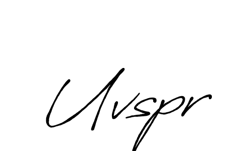 How to make Uvspr signature? Antro_Vectra_Bolder is a professional autograph style. Create handwritten signature for Uvspr name. Uvspr signature style 7 images and pictures png