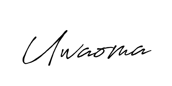 Use a signature maker to create a handwritten signature online. With this signature software, you can design (Antro_Vectra_Bolder) your own signature for name Uwaoma. Uwaoma signature style 7 images and pictures png