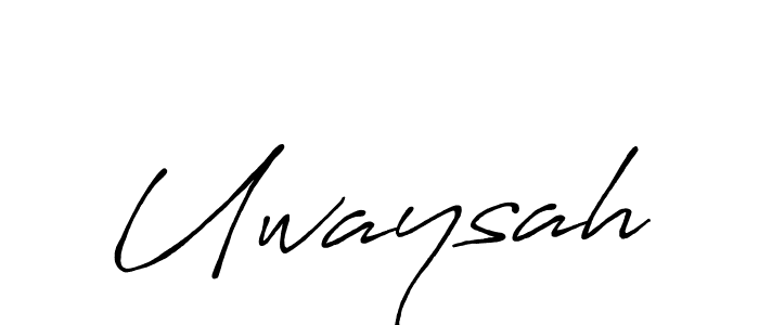 Make a beautiful signature design for name Uwaysah. Use this online signature maker to create a handwritten signature for free. Uwaysah signature style 7 images and pictures png