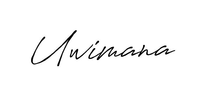 Make a beautiful signature design for name Uwimana. With this signature (Antro_Vectra_Bolder) style, you can create a handwritten signature for free. Uwimana signature style 7 images and pictures png