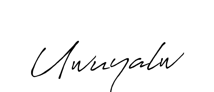 Also we have Uwuyalw name is the best signature style. Create professional handwritten signature collection using Antro_Vectra_Bolder autograph style. Uwuyalw signature style 7 images and pictures png