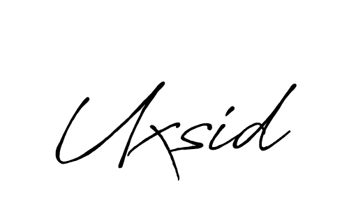 Create a beautiful signature design for name Uxsid. With this signature (Antro_Vectra_Bolder) fonts, you can make a handwritten signature for free. Uxsid signature style 7 images and pictures png