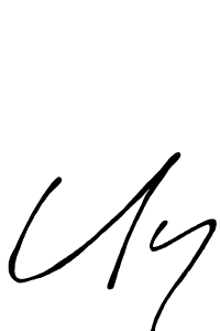 Similarly Antro_Vectra_Bolder is the best handwritten signature design. Signature creator online .You can use it as an online autograph creator for name Uy. Uy signature style 7 images and pictures png