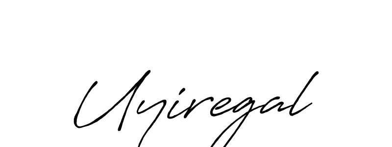 How to make Uyiregal signature? Antro_Vectra_Bolder is a professional autograph style. Create handwritten signature for Uyiregal name. Uyiregal signature style 7 images and pictures png