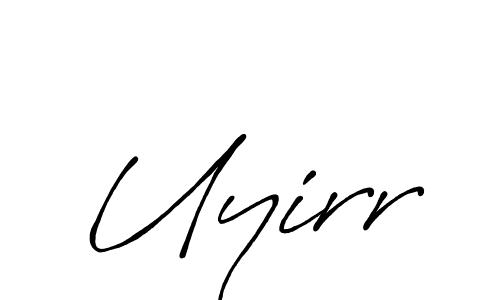 if you are searching for the best signature style for your name Uyirr. so please give up your signature search. here we have designed multiple signature styles  using Antro_Vectra_Bolder. Uyirr signature style 7 images and pictures png