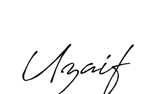 Use a signature maker to create a handwritten signature online. With this signature software, you can design (Antro_Vectra_Bolder) your own signature for name Uzaif. Uzaif signature style 7 images and pictures png