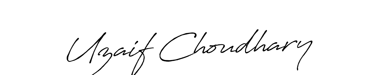 Uzaif Choudhary stylish signature style. Best Handwritten Sign (Antro_Vectra_Bolder) for my name. Handwritten Signature Collection Ideas for my name Uzaif Choudhary. Uzaif Choudhary signature style 7 images and pictures png