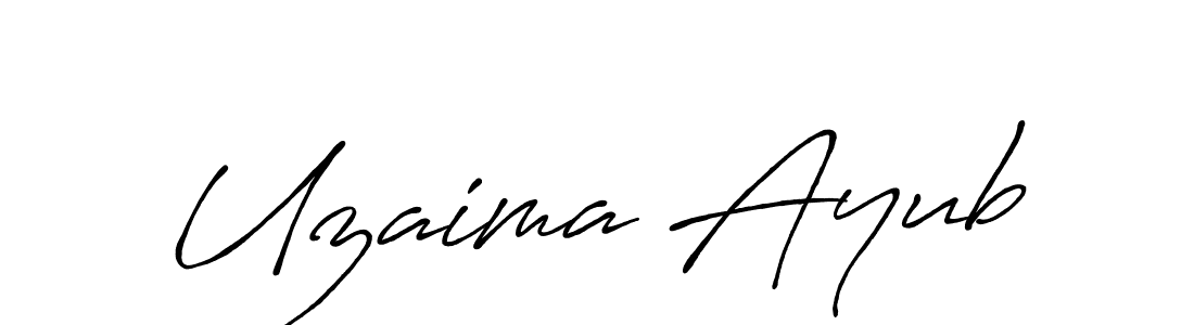 Make a short Uzaima Ayub signature style. Manage your documents anywhere anytime using Antro_Vectra_Bolder. Create and add eSignatures, submit forms, share and send files easily. Uzaima Ayub signature style 7 images and pictures png