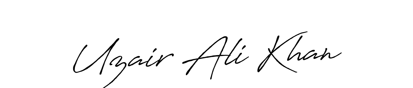 Also we have Uzair Ali Khan name is the best signature style. Create professional handwritten signature collection using Antro_Vectra_Bolder autograph style. Uzair Ali Khan signature style 7 images and pictures png