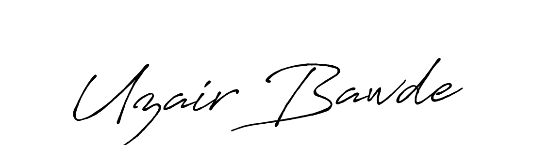 The best way (Antro_Vectra_Bolder) to make a short signature is to pick only two or three words in your name. The name Uzair Bawde include a total of six letters. For converting this name. Uzair Bawde signature style 7 images and pictures png