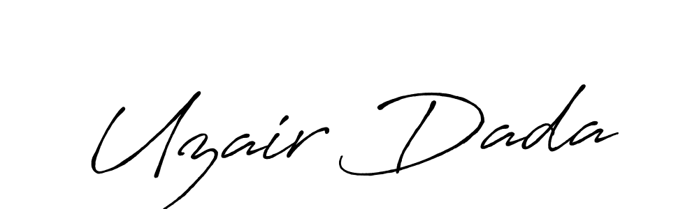Uzair Dada stylish signature style. Best Handwritten Sign (Antro_Vectra_Bolder) for my name. Handwritten Signature Collection Ideas for my name Uzair Dada. Uzair Dada signature style 7 images and pictures png