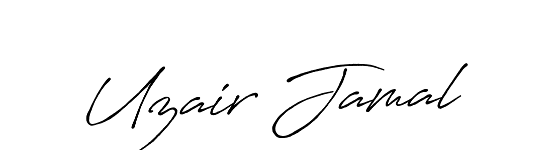 The best way (Antro_Vectra_Bolder) to make a short signature is to pick only two or three words in your name. The name Uzair Jamal include a total of six letters. For converting this name. Uzair Jamal signature style 7 images and pictures png