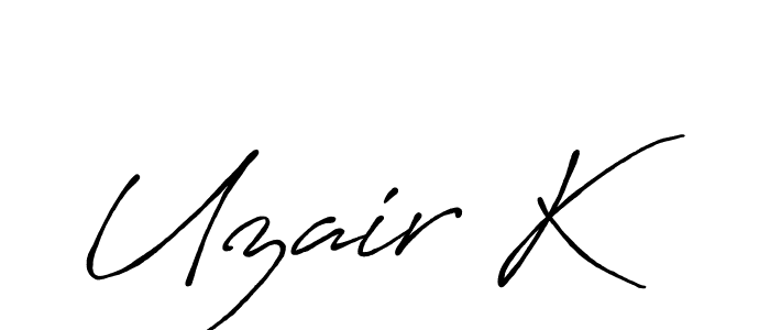 See photos of Uzair K official signature by Spectra . Check more albums & portfolios. Read reviews & check more about Antro_Vectra_Bolder font. Uzair K signature style 7 images and pictures png
