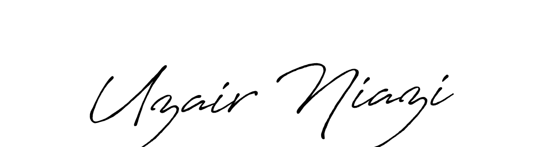 Use a signature maker to create a handwritten signature online. With this signature software, you can design (Antro_Vectra_Bolder) your own signature for name Uzair Niazi. Uzair Niazi signature style 7 images and pictures png