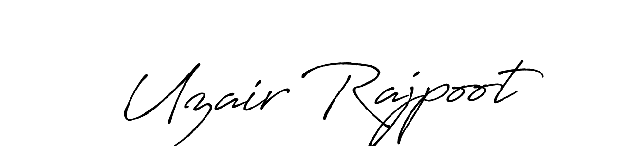 How to Draw Uzair Rajpoot signature style? Antro_Vectra_Bolder is a latest design signature styles for name Uzair Rajpoot. Uzair Rajpoot signature style 7 images and pictures png