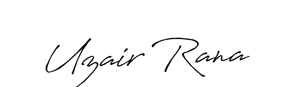Also You can easily find your signature by using the search form. We will create Uzair Rana name handwritten signature images for you free of cost using Antro_Vectra_Bolder sign style. Uzair Rana signature style 7 images and pictures png