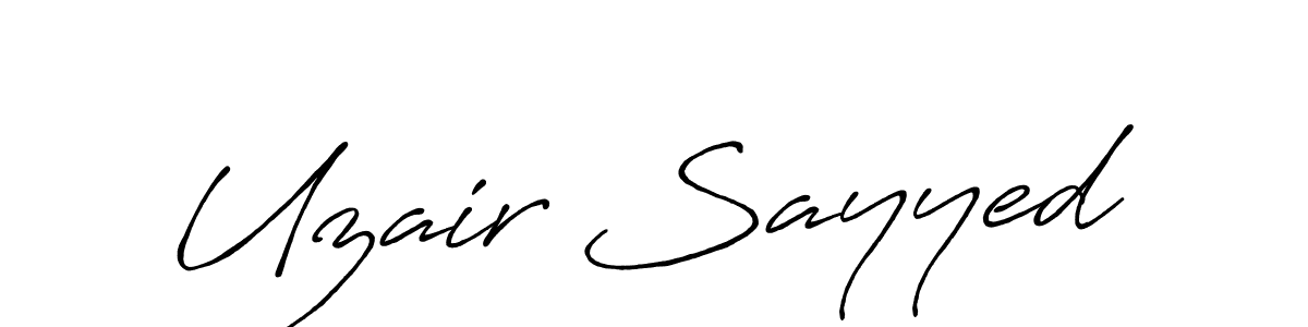 Once you've used our free online signature maker to create your best signature Antro_Vectra_Bolder style, it's time to enjoy all of the benefits that Uzair Sayyed name signing documents. Uzair Sayyed signature style 7 images and pictures png