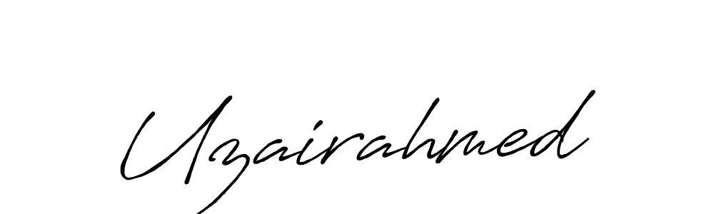 How to Draw Uzairahmed signature style? Antro_Vectra_Bolder is a latest design signature styles for name Uzairahmed. Uzairahmed signature style 7 images and pictures png