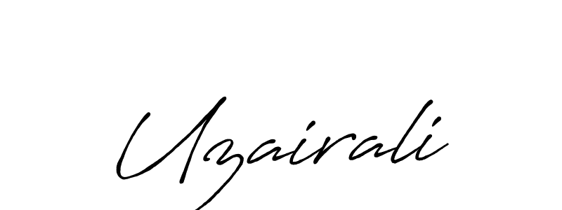 Uzairali stylish signature style. Best Handwritten Sign (Antro_Vectra_Bolder) for my name. Handwritten Signature Collection Ideas for my name Uzairali. Uzairali signature style 7 images and pictures png