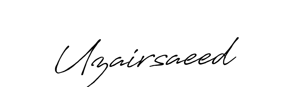 Also You can easily find your signature by using the search form. We will create Uzairsaeed name handwritten signature images for you free of cost using Antro_Vectra_Bolder sign style. Uzairsaeed signature style 7 images and pictures png