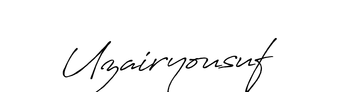 You should practise on your own different ways (Antro_Vectra_Bolder) to write your name (Uzairyousuf) in signature. don't let someone else do it for you. Uzairyousuf signature style 7 images and pictures png