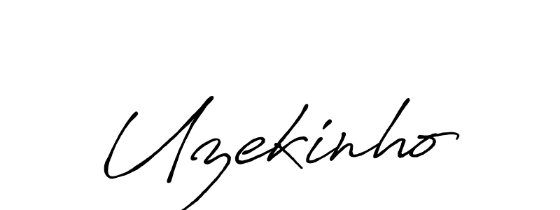 How to make Uzekinho signature? Antro_Vectra_Bolder is a professional autograph style. Create handwritten signature for Uzekinho name. Uzekinho signature style 7 images and pictures png