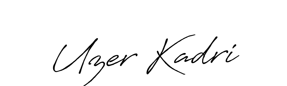 Also You can easily find your signature by using the search form. We will create Uzer Kadri name handwritten signature images for you free of cost using Antro_Vectra_Bolder sign style. Uzer Kadri signature style 7 images and pictures png