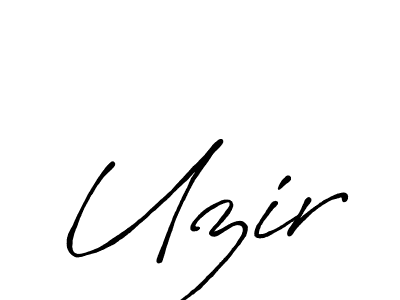 Uzir stylish signature style. Best Handwritten Sign (Antro_Vectra_Bolder) for my name. Handwritten Signature Collection Ideas for my name Uzir. Uzir signature style 7 images and pictures png