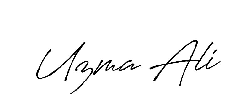 Make a beautiful signature design for name Uzma Ali. Use this online signature maker to create a handwritten signature for free. Uzma Ali signature style 7 images and pictures png