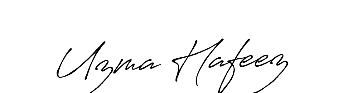 How to make Uzma Hafeez signature? Antro_Vectra_Bolder is a professional autograph style. Create handwritten signature for Uzma Hafeez name. Uzma Hafeez signature style 7 images and pictures png