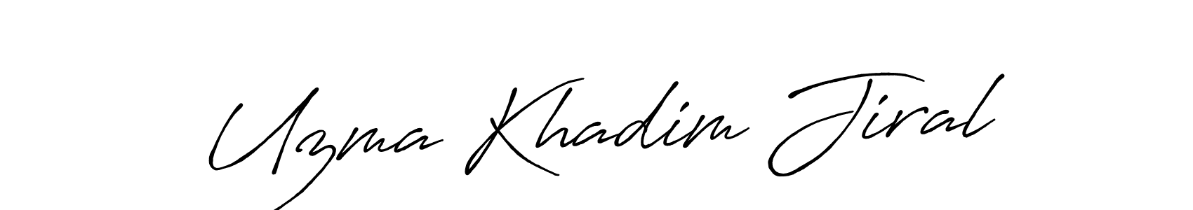 Check out images of Autograph of Uzma Khadim Jiral name. Actor Uzma Khadim Jiral Signature Style. Antro_Vectra_Bolder is a professional sign style online. Uzma Khadim Jiral signature style 7 images and pictures png