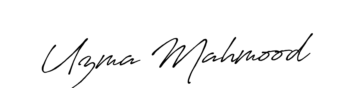 Make a short Uzma Mahmood signature style. Manage your documents anywhere anytime using Antro_Vectra_Bolder. Create and add eSignatures, submit forms, share and send files easily. Uzma Mahmood signature style 7 images and pictures png