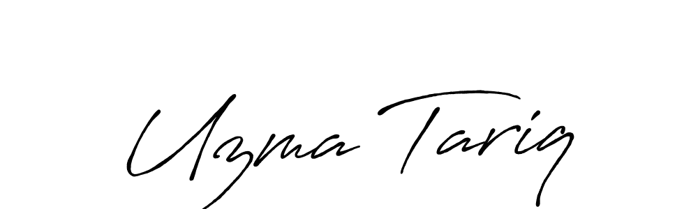 Make a beautiful signature design for name Uzma Tariq. Use this online signature maker to create a handwritten signature for free. Uzma Tariq signature style 7 images and pictures png