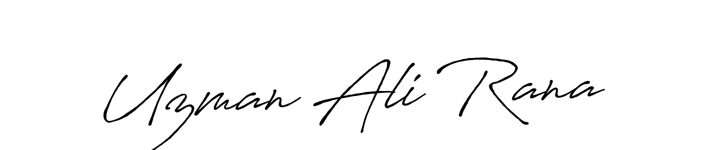 Use a signature maker to create a handwritten signature online. With this signature software, you can design (Antro_Vectra_Bolder) your own signature for name Uzman Ali Rana. Uzman Ali Rana signature style 7 images and pictures png