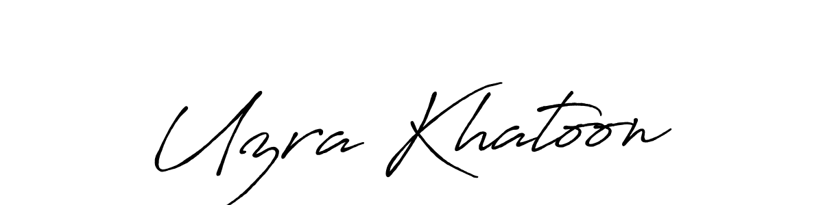 You should practise on your own different ways (Antro_Vectra_Bolder) to write your name (Uzra Khatoon) in signature. don't let someone else do it for you. Uzra Khatoon signature style 7 images and pictures png