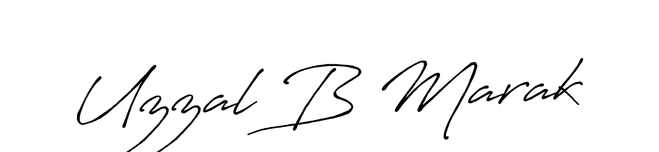 Also You can easily find your signature by using the search form. We will create Uzzal B Marak name handwritten signature images for you free of cost using Antro_Vectra_Bolder sign style. Uzzal B Marak signature style 7 images and pictures png