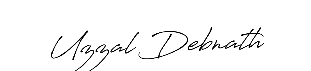 Create a beautiful signature design for name Uzzal Debnath. With this signature (Antro_Vectra_Bolder) fonts, you can make a handwritten signature for free. Uzzal Debnath signature style 7 images and pictures png