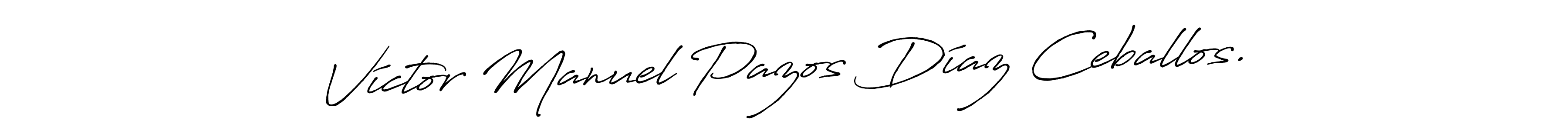 How to make Víctor Manuel Pazos Díaz Ceballos. name signature. Use Antro_Vectra_Bolder style for creating short signs online. This is the latest handwritten sign. Víctor Manuel Pazos Díaz Ceballos. signature style 7 images and pictures png