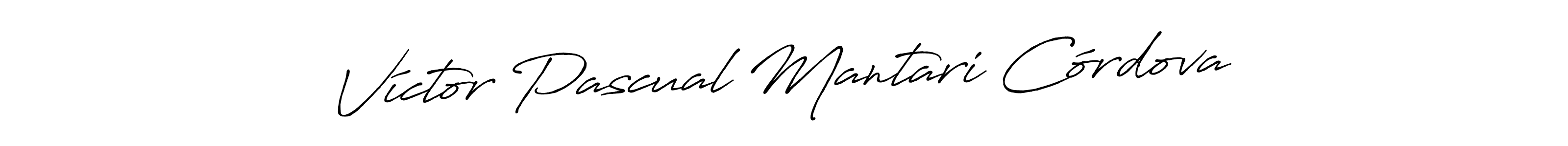 It looks lik you need a new signature style for name Víctor Pascual Mantari Córdova. Design unique handwritten (Antro_Vectra_Bolder) signature with our free signature maker in just a few clicks. Víctor Pascual Mantari Córdova signature style 7 images and pictures png