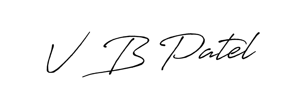 Also we have V  B Patel name is the best signature style. Create professional handwritten signature collection using Antro_Vectra_Bolder autograph style. V  B Patel signature style 7 images and pictures png