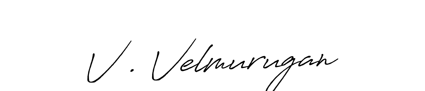 Make a beautiful signature design for name V . Velmurugan. Use this online signature maker to create a handwritten signature for free. V . Velmurugan signature style 7 images and pictures png