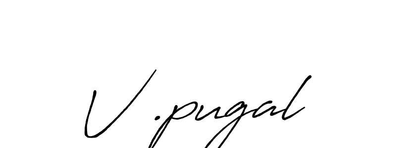 Make a beautiful signature design for name V .pugal. Use this online signature maker to create a handwritten signature for free. V .pugal signature style 7 images and pictures png